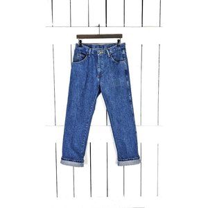 Wrangler high waisted straight leg blue denim vintage jeans